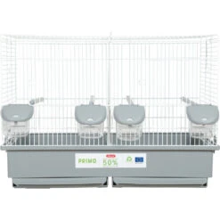 Zolux Cage Primo 57 Blanche Et Grise 57 X 31 X 41 Cm Pour Oiseaux