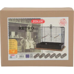 Zolux Cage RETRO CELESTINE. 41 X 31 X Hauteur 48 Cm. Pour Oiseaux.