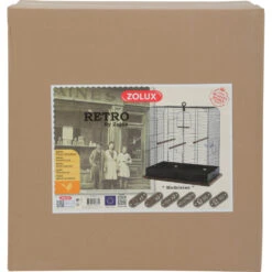 Zolux Cage RETRO MADELEINE 37.5 X 57 X Hauteur 62 Cm Pour Oiseaux
