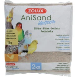 Zolux Sable Anisand Nature Litière 2 Kg Pour Oiseaux