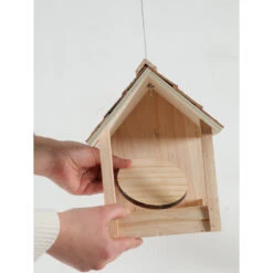 Zolux Mangeoire Cup Castor 3 En 1 , Toit En Bois, Pour Oiseaux -Zolux Animalia Promos Boutique 3336021705134 7