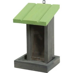 Zolux Mangeoire Silo à Graines, Bois Vert H 24 Cm Pour Oiseaux