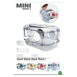 Zolux Cage Mini Rody3. Couleur Bleu. Taille 33 X 21 X 18 Cm H. Pour Rongeur. -Zolux Animalia Promos Boutique 3336022060119 5