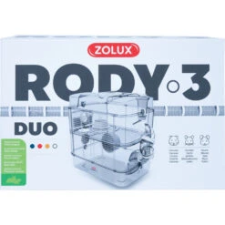 Zolux Cage Duo Rody3. Couleur Blanche. Taille 41 X 27 X 40.5 Cm H. Pour Rongeur