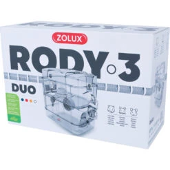 Zolux Cage Duo Rody3. Couleur Blanche. Taille 41 X 27 X 40.5 Cm H. Pour Rongeur -Zolux Animalia Promos Boutique 3336022060188 3
