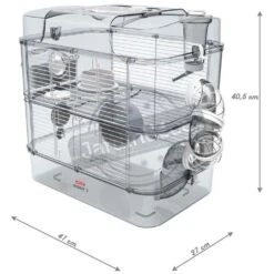 Zolux Cage Duo Rody3. Couleur Blanche. Taille 41 X 27 X 40.5 Cm H. Pour Rongeur -Zolux Animalia Promos Boutique 3336022060188 4