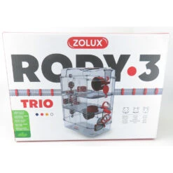 Zolux Cage Trio Rody3 Couleur Bleu Taille 41 X 27 X 53 Cm H Pour Rongeur -Zolux Animalia Promos Boutique 3336022060232 2