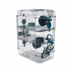 Zolux Cage Trio Rody3 Couleur Bleu Taille 41 X 27 X 53 Cm H Pour Rongeur -Zolux Animalia Promos Boutique 3336022060256 1