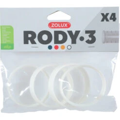 Zolux 4 Anneaux Connecteur Pour Tube Rody Couleur Blanc Taille ø 6 Cm Pour Rongeur.