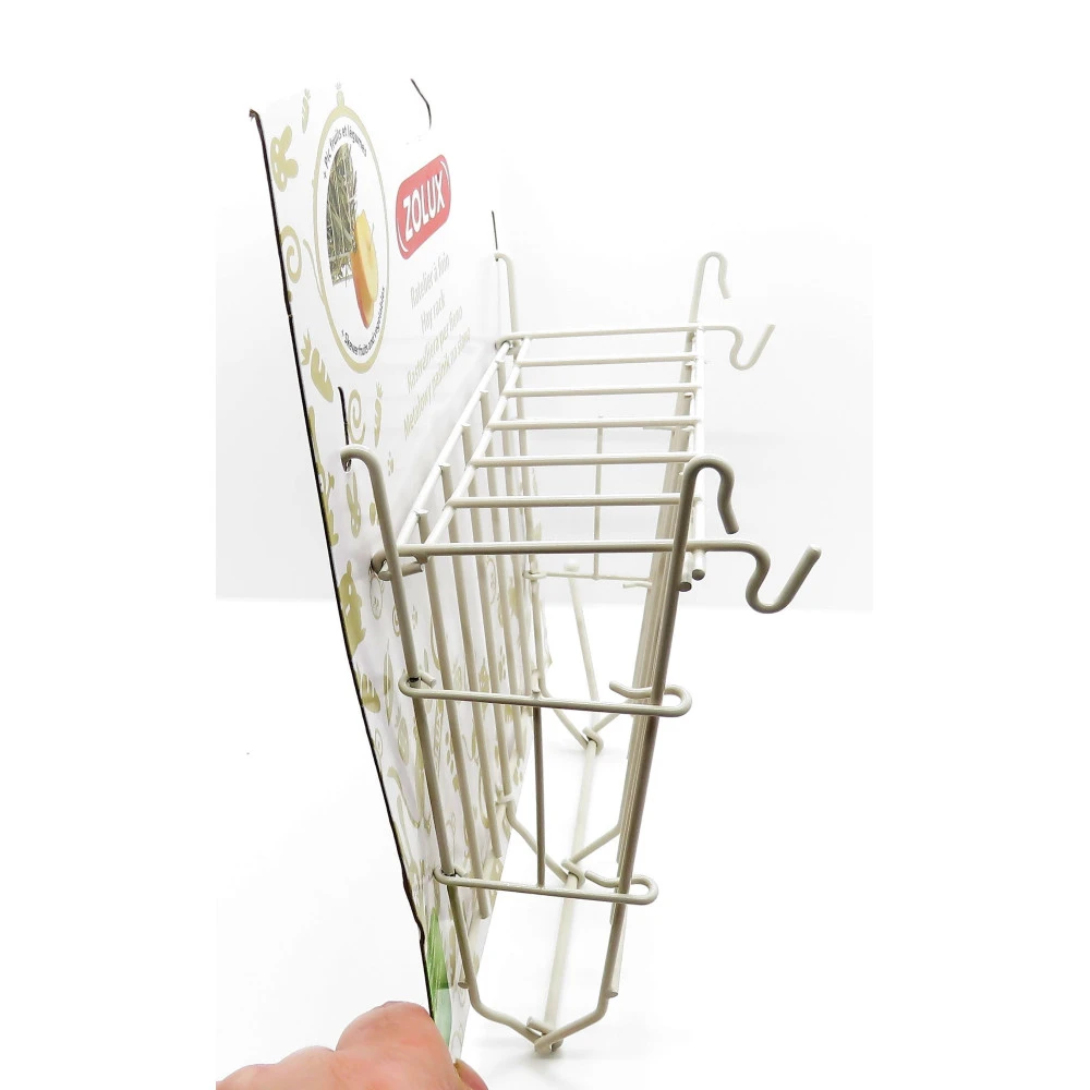 Zolux Râtelier à Foin En Métal Beige 20x 6 X 18 Cm Pour Rongeur. 4 Zolux Râtelier à Foin En Métal Beige 20x 6 X 18 Cm Pour Rongeur. – Image 4