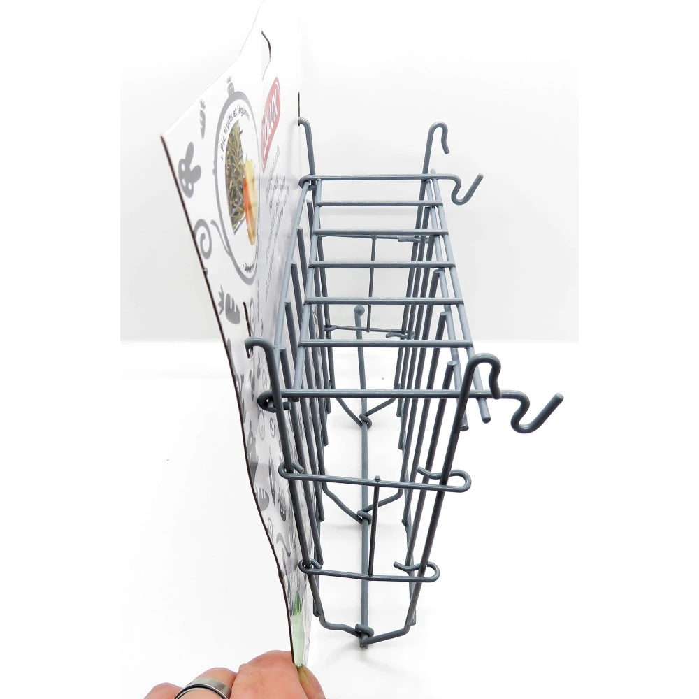 Zolux Râtelier à Foin En Métal Gris 20x 6 X 18 Cm Pour Rongeur 5 Zolux Râtelier à Foin En Métal Gris 20x 6 X 18 Cm Pour Rongeur – Image 5