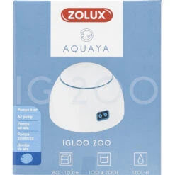 Zolux Pompe à Air Igloo 200 Blanc Puissance 2.0 W Débit Max 120 L/H. Pour Aquarium. -Zolux Animalia Promos Boutique 3336023207520 3