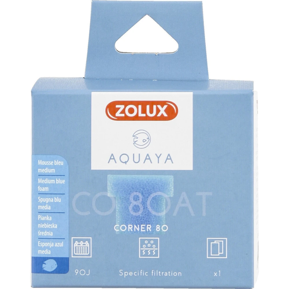 Zolux Filtre Pour Pompe Corner 80, Filtre CO 80 AT Mousse Bleue Medium X1. Pour Aquarium. 2 Zolux Filtre Pour Pompe Corner 80, Filtre CO 80 AT Mousse Bleue Medium X1. Pour Aquarium. – Image 2