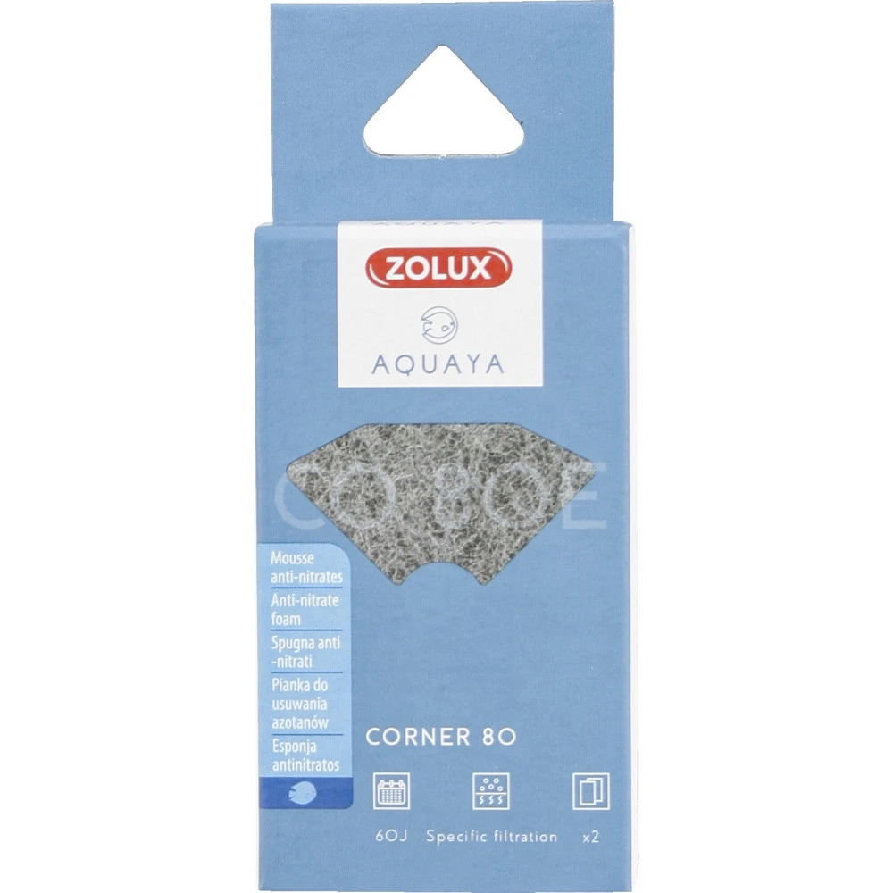 Zolux Filtre Pour Pompe Corner 80, Filtre CO 80 E Mousse Anti-nitrates X 2. Pour Aquarium. 2 Zolux Filtre Pour Pompe Corner 80, Filtre CO 80 E Mousse Anti-nitrates X 2. Pour Aquarium. – Image 2