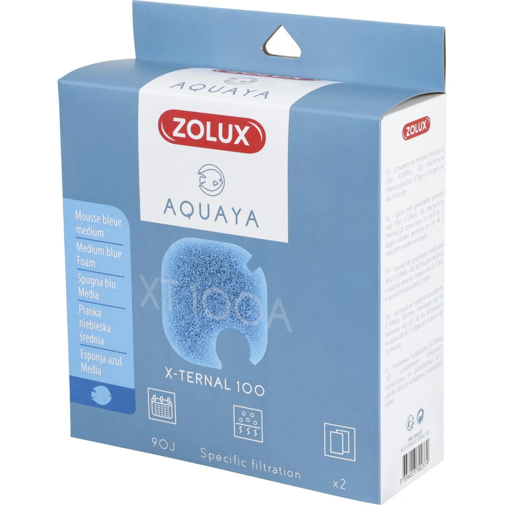 Zolux Filtre Pour Pompe X-ternal 100, Filtre XT 100 A Mousse Bleue Medium X2. Pour Aquarium. 3 Zolux Filtre Pour Pompe X-ternal 100, Filtre XT 100 A Mousse Bleue Medium X2. Pour Aquarium. – Image 3