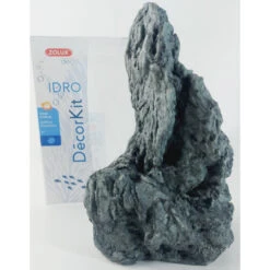 Zolux Décor. Kit Idro Black Stone N°2 Dimension 15 X 12 X Hauteur 20 Cm Pour Aquarium.