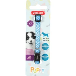 Zolux Collier PUPPY PIXIE. 8 Mm .16 à 25 Cm. Couleur Bleu. Pour Chiots