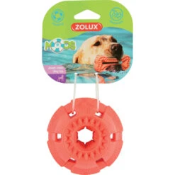 Zolux Jouet Balle Moos ø 9.5 Cm TPR Flottant Orange Pour Chien
