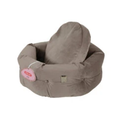 Corbeille Chambord ZOLUX Pour Chat - Velours Chesterfield - Diamètre 41cm - Taupe - 500242