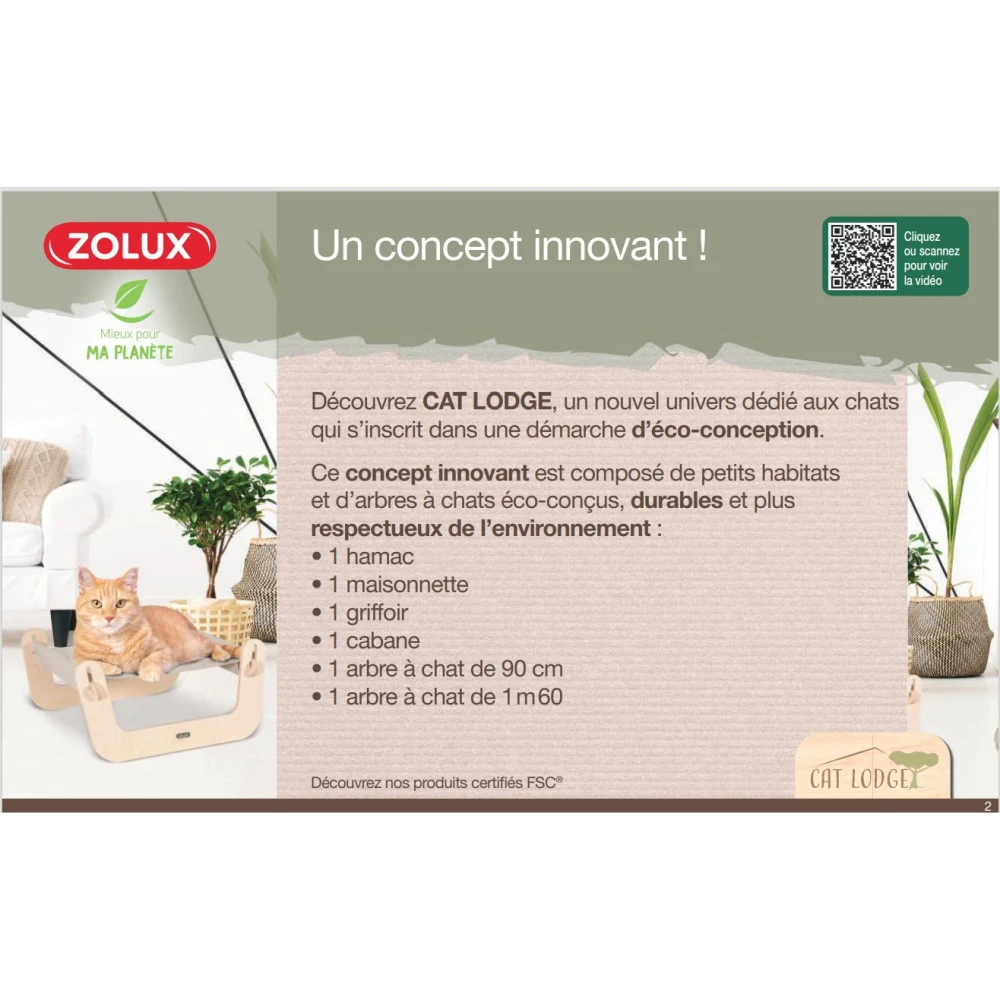 Zolux Hamac Cat Lodge 1,Taille 45 X 40 X 21 Cm Pour Chat 7 Zolux Hamac Cat Lodge 1,Taille 45 X 40 X 21 Cm Pour Chat – Image 7