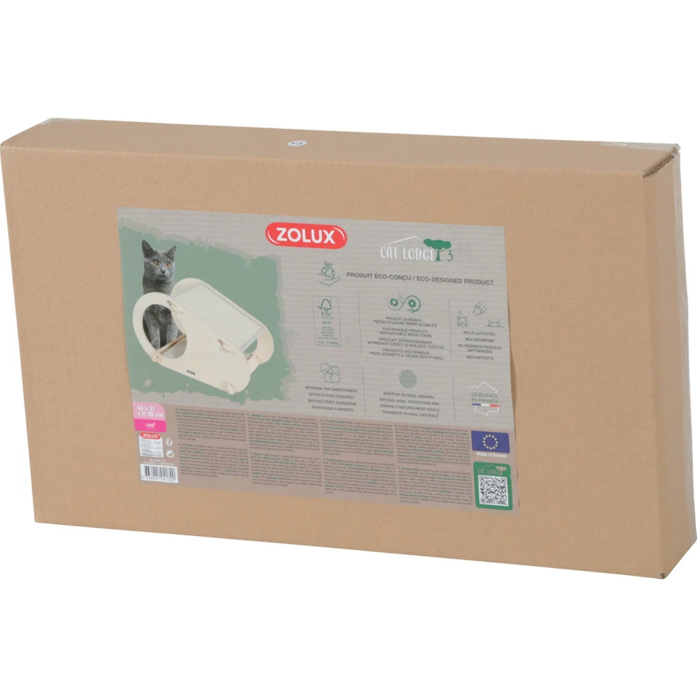 Zolux Griffoir Cat Lodge 3,Taille 48 X 31.5 X 28 Cm Pour Chat 5 Zolux Griffoir Cat Lodge 3,Taille 48 X 31.5 X 28 Cm Pour Chat – Image 5