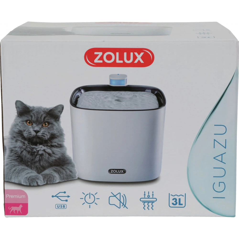 Zolux Fontaine Silencieuse IGUAZU. 3 Litres. Pour Chats Et Petits Chiens. Port USB. 3 Zolux Fontaine Silencieuse IGUAZU. 3 Litres. Pour Chats Et Petits Chiens. Port USB. – Image 3