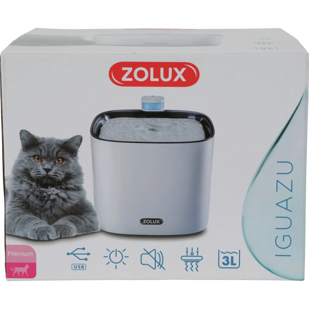 Zolux Fontaine Silencieuse IGUAZU. 3 Litres. Pour Chats Et Petits Chiens. Port USB. 5 Zolux Fontaine Silencieuse IGUAZU. 3 Litres. Pour Chats Et Petits Chiens. Port USB. – Image 5