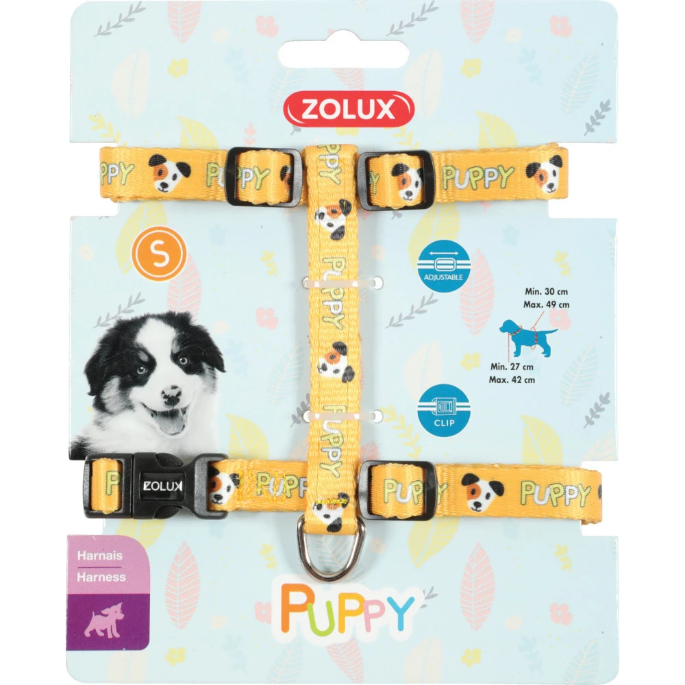 Zolux Harnais S PUPPY MASCOTTE 13 Mm 27 à 42 Cm Couleur Jaune Pour Chiots 2 Zolux Harnais S PUPPY MASCOTTE 13 Mm 27 à 42 Cm Couleur Jaune Pour Chiots – Image 2