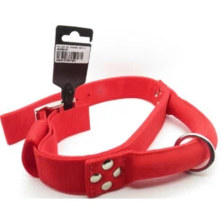 Zolux Collier Avec Poignée T 65cm . Rouge Pour Chien.