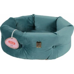 Zolux Corbeille Chesterfield Chambord Vert Paon. Ø 41 Cm. Pour Chats.