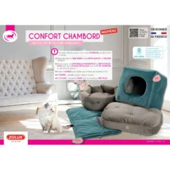 Zolux Cube Chesterfield Chambord Taupe. 35 Cm. Pour Chats. 9 Zolux Cube Chesterfield Chambord Taupe. 35 Cm. Pour Chats. -Zolux Animalia Promos Boutique 6266e8dc5a7461.11479928