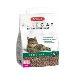 Zolux Litière Végétale Naturelle Pure Cat 8l (lot De 3) -Zolux Animalia Promos Boutique 647e2e22be1280.09570308