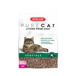Zolux Litière Végétale Naturelle Pure Cat 8l (lot De 3) -Zolux Animalia Promos Boutique 647e2e22cde9c5.93092547
